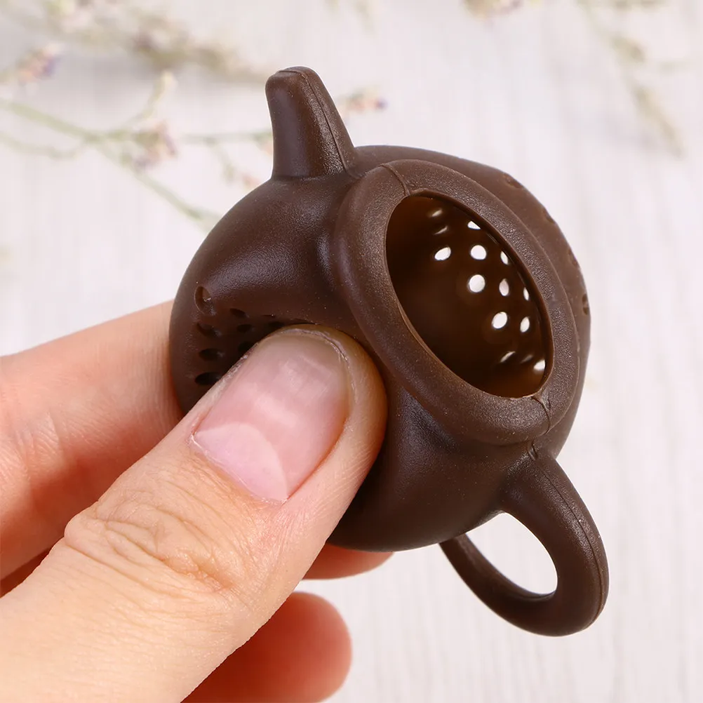 2Pcs Premium Flexible Silicone Tea Infuser for Steeping Loose Leaf Tea Convenient Open Close Design Fits Teapot and Cup