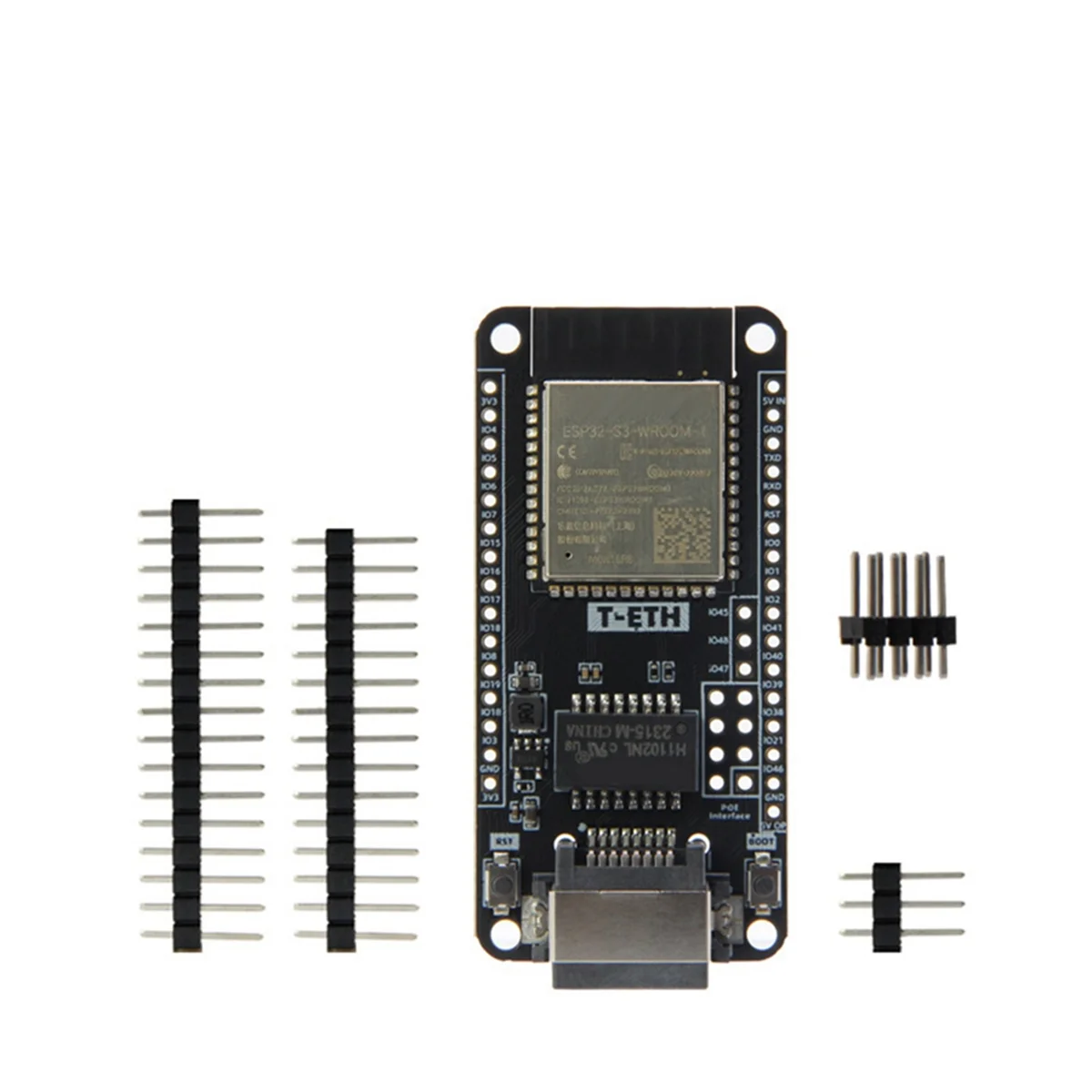 Плата разработки AT87-T-ETH-Lite W5500 Модуль Ethernet ESP32-S3-WROOM Поддержка TF Расширяемая мощность POE Shield H674