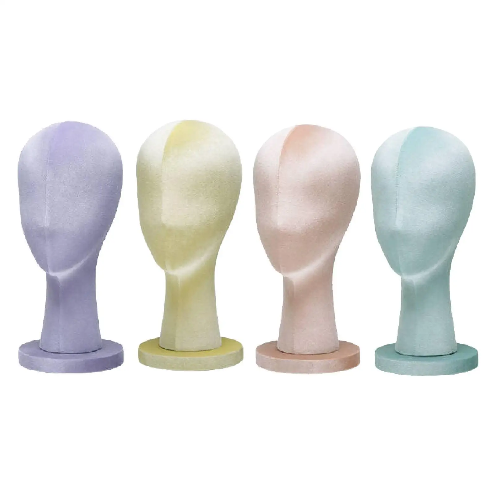 

Mannequin Head Model Wig Display Holder Stable Base Fashion Portable Hat Storage Manikin Head Model for Home Salon and Travel