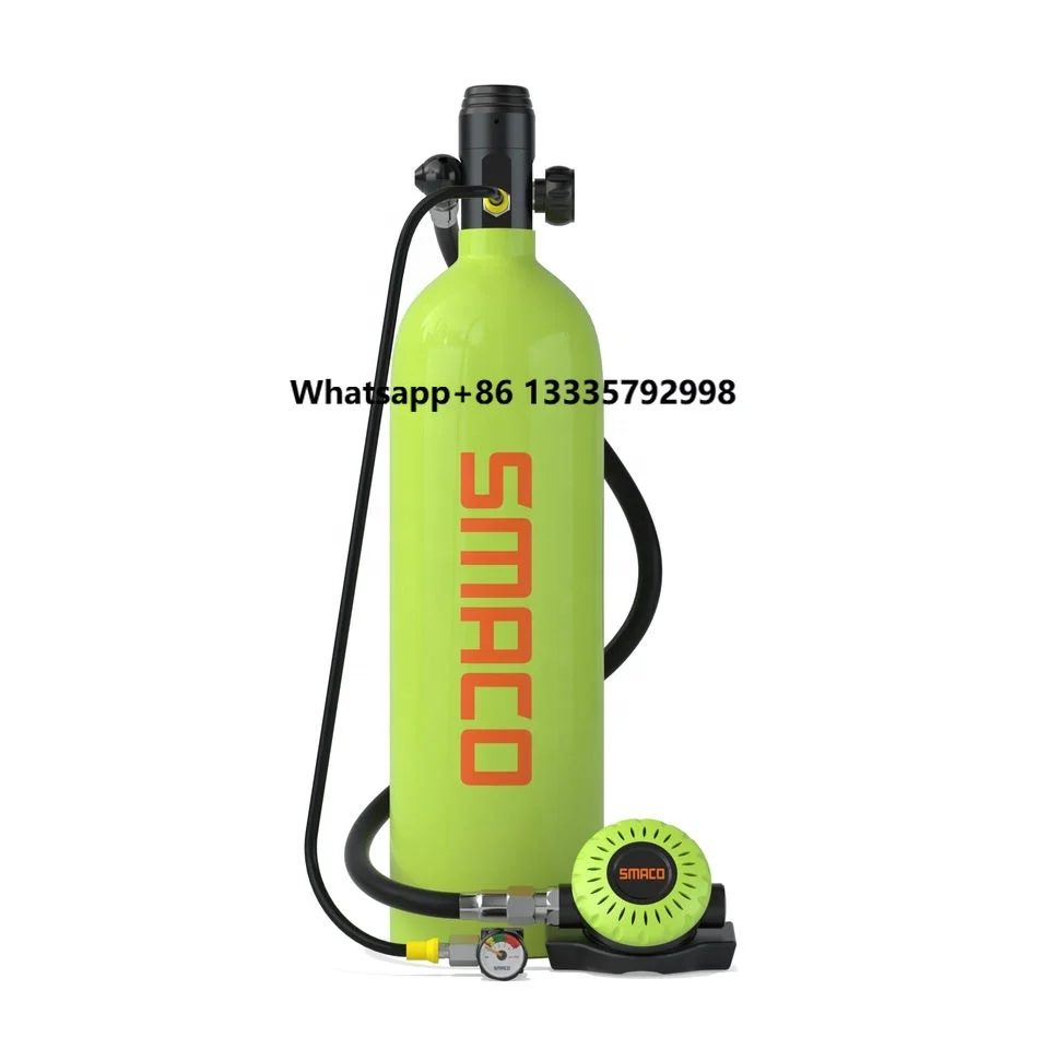 

SMACO S700 Pro 2L Scuba Diving Oxygen Cylinder 30-35 Mins Underwater Breathing Diving Equipment