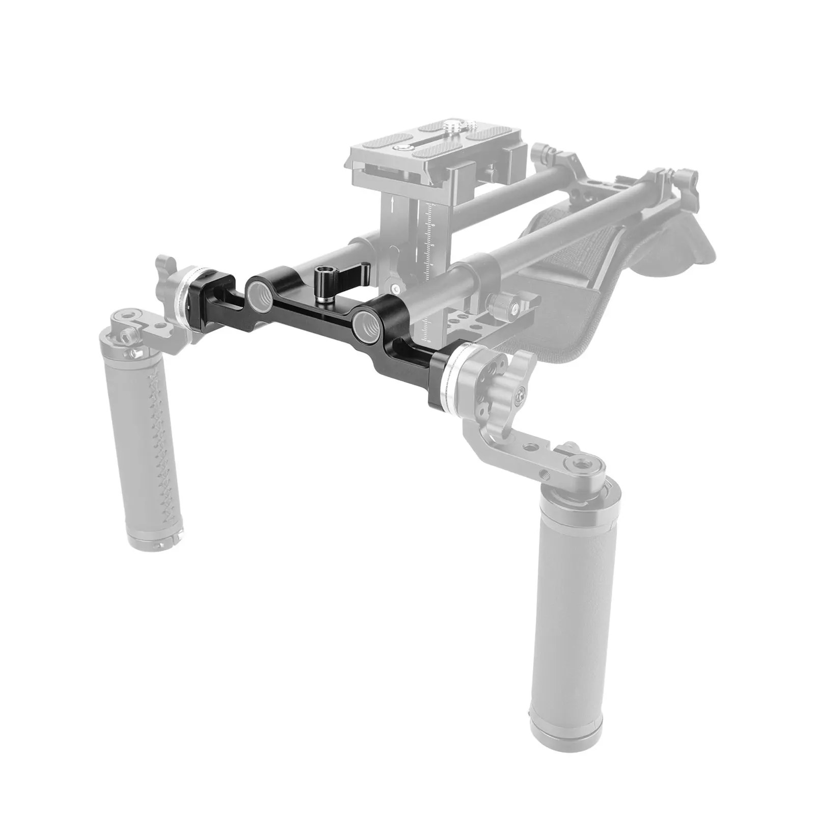 SZRIG Dual 15mm Railblock With ARRI Rosette Connecting Mount For Handheld DLSR Camera Shoulder Mount Rig