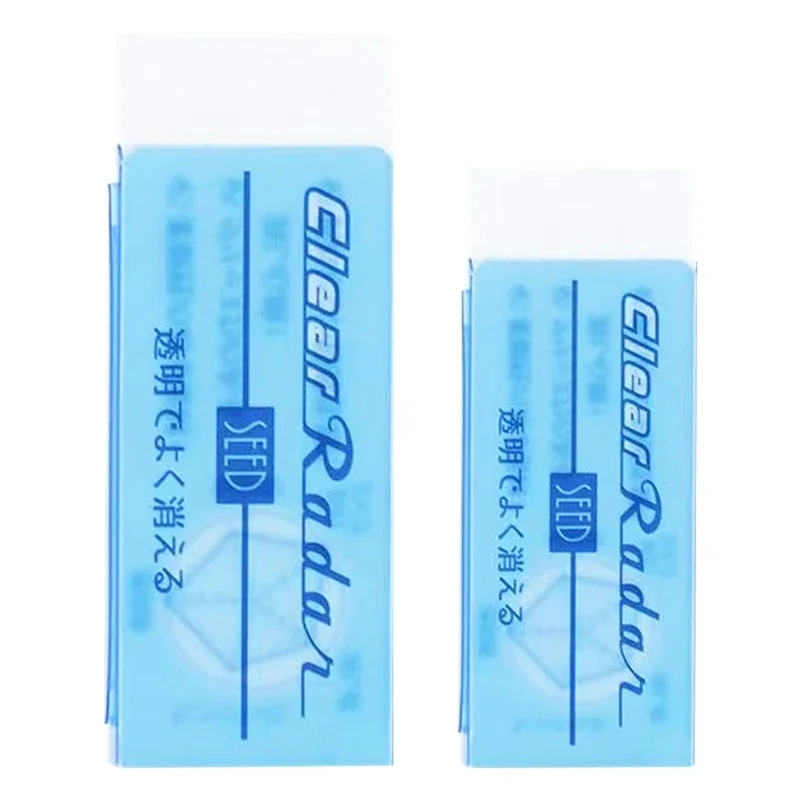 Japanese SEED Clear Erasers Pencil Erasers Crumbless Transparent Rubber Stationery Awards Students  Kawaii  Erasers for School