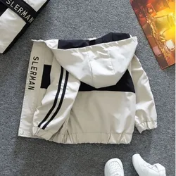 Kids Boys' Jacket Spring and Autumn Korean Version Clothing Jacket 2024 New Children's Clothing Boys' Spring Casual Top 2 4 6 8Y