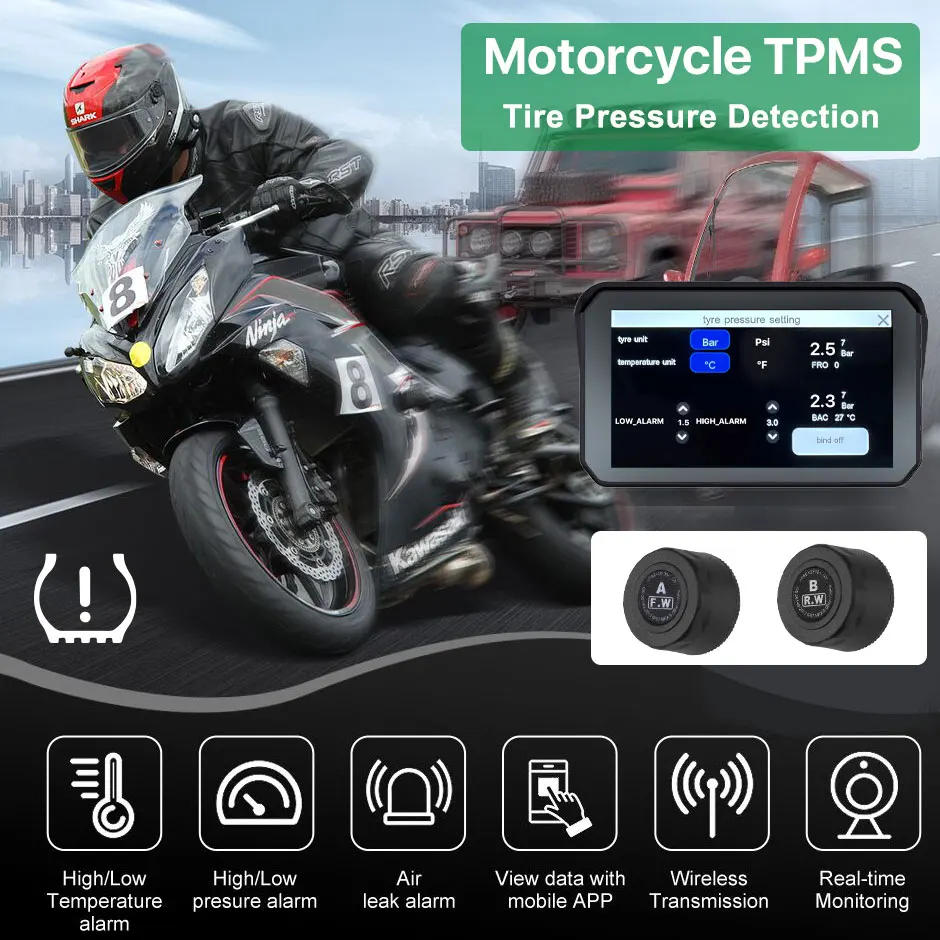 GreenYi-Motocicleta Carplay DVR traço Cam, Camera Display impermeável, Navegação GPS portátil, sem fio Android Auto, 5 ", 1080p