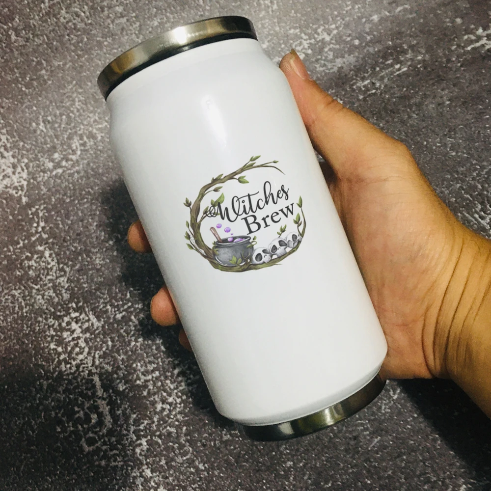 

Witches Brew Stainless Steel Vacuum Thermos Keeping Hot cold water Mug friends birthday gift bottle