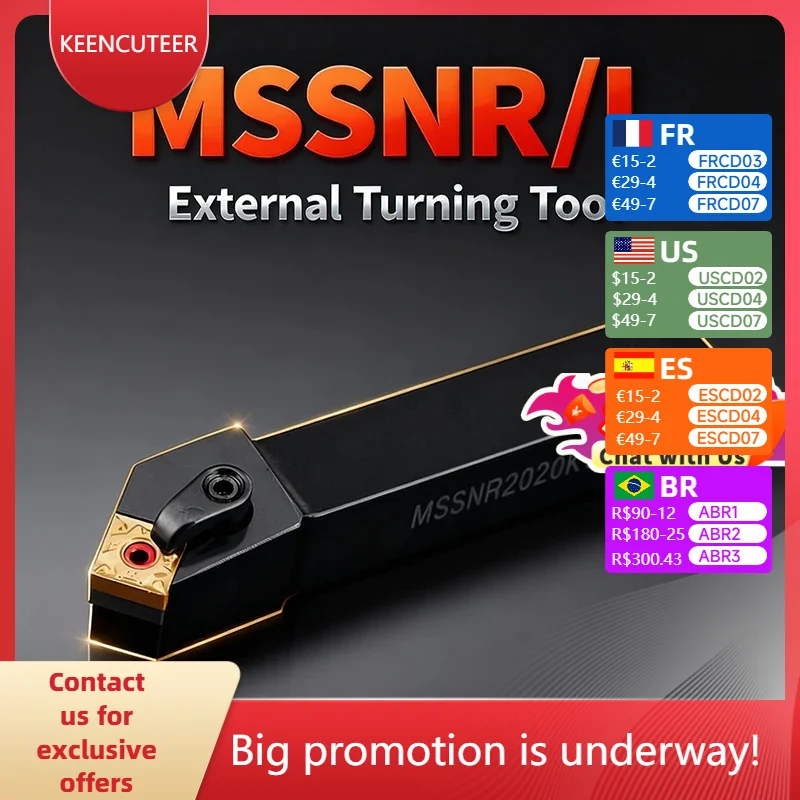 

MSSNR1616H12/MSSNL2020K12/MSSNR3232P12 Внешние токарные инструменты, инструменты для обработки с ЧПУ и пластины SNMG12