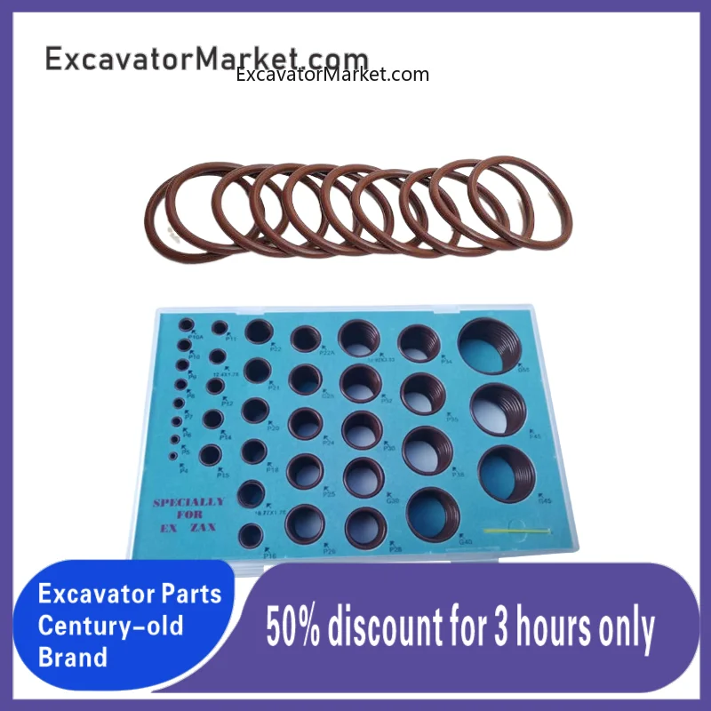 

For Hitachi Hyundai Daewoo Doosan Caterpillar Kobelco Sany Sealing Ring Repair Excavator Fluorine Rubber O-ring excavator Parts