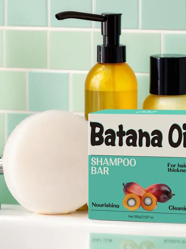 BatanaOil Shampoo Sabonete Bar 100g Crescimento Rápido Anti Perda de Cabelo Tratamento Para Restaurar Cabelo Reparar Cabelo Danificado Couro Cabeludo