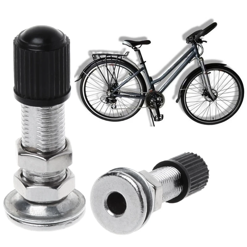 2Pcs Bike Inner Tube Tire Valves Lengthened Tyre Stems Cycling Accessories