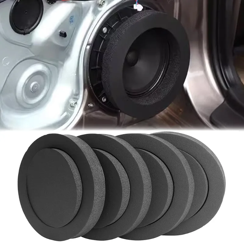 Car Speaker Foam Pad Self Adhesive Sealing Sponge Washer Bass Blocker Enhancer System Kit Car Accessories