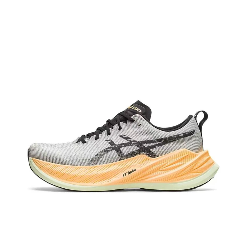 Asics Superblast Men and Women Running Shoes Low-top Outdoor Breathable Lightweight Sneaker Yellow Gray