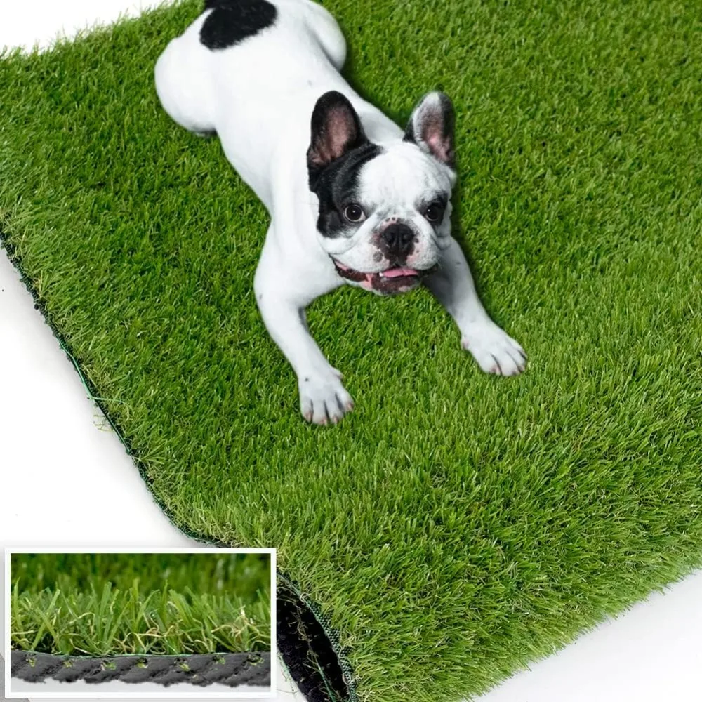 

Artificial Grass Outdoor Turf, 6 x 10 FT 0.8" Thick Fake Grass Rug Realistic Synthetic Grass Carprt Decor Soft Astroturf Mat for