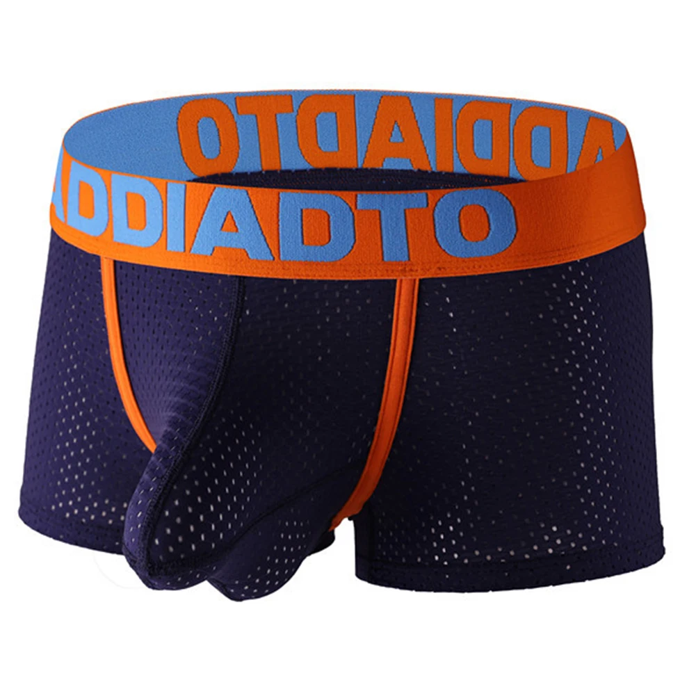 ملابس داخلية رجالية منخفضة الخصر قابلة للتنفس مع حقيبة قماش شبكية، سراويل داخلية بوكسر تقدم دعمًا وملاءمة مريحة #3