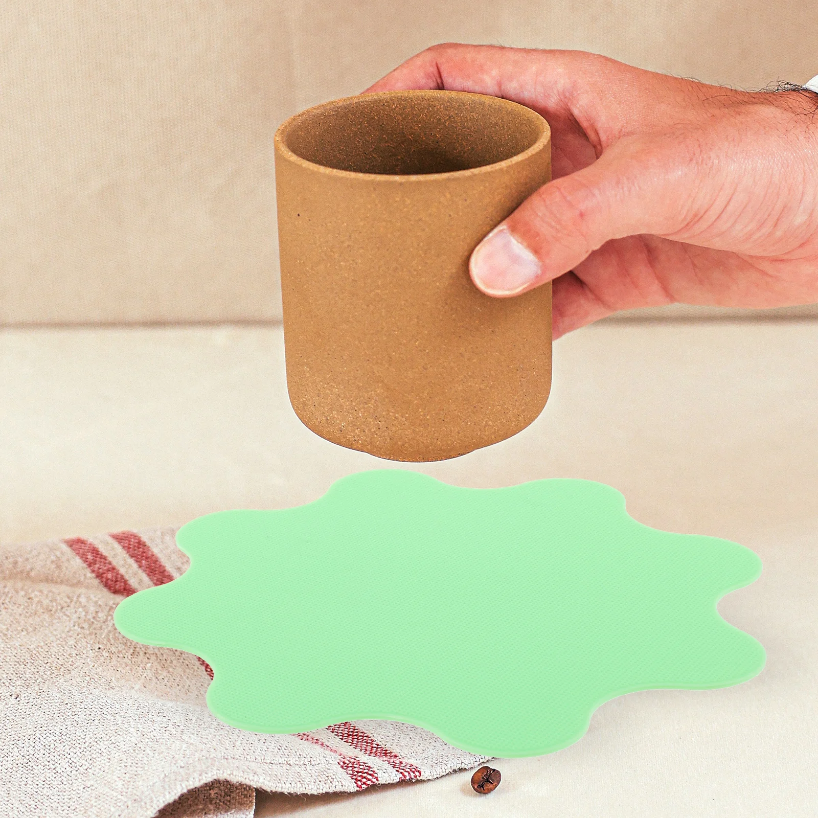 

8 Pcs Silicone Mat Non Slip Jar Opener Gripper Pad Bottle Coaster Heat Resistant Kitchen Supplies Multi Use Cup Mats Household