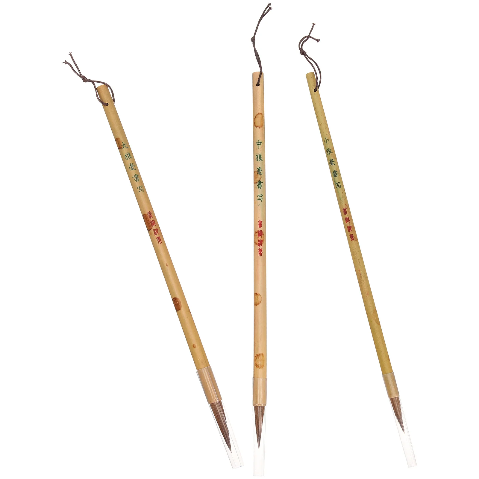 

3Pcs Calligraphy Brush Pen Set Smooth Non-Shedding Writing Tool for Couplet Watercolor Painting School Practice Kit