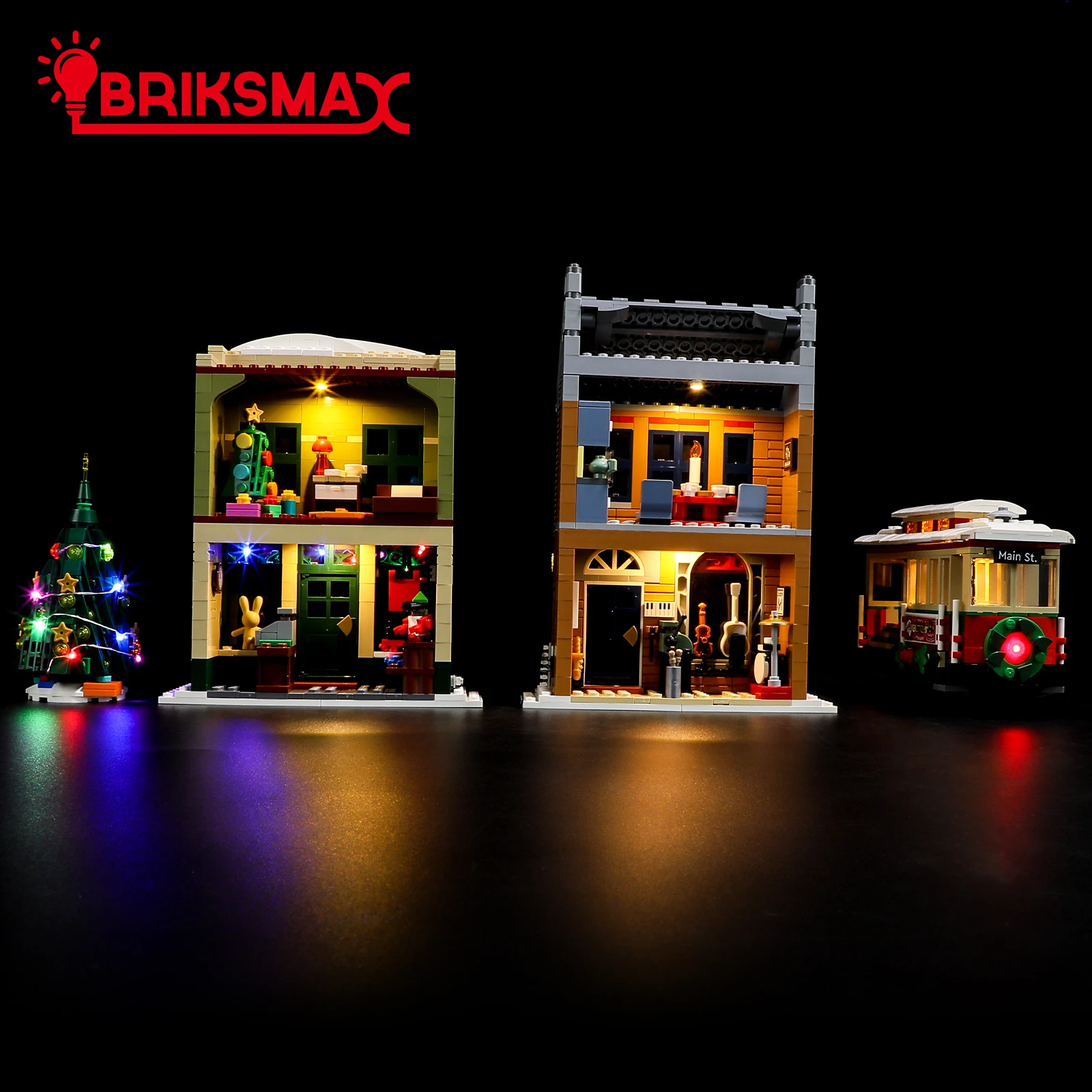 BriksMax LED Light Kit for 10308 Holiday Main Street Building Blocks Set (NOT Include Model) Toys for Children