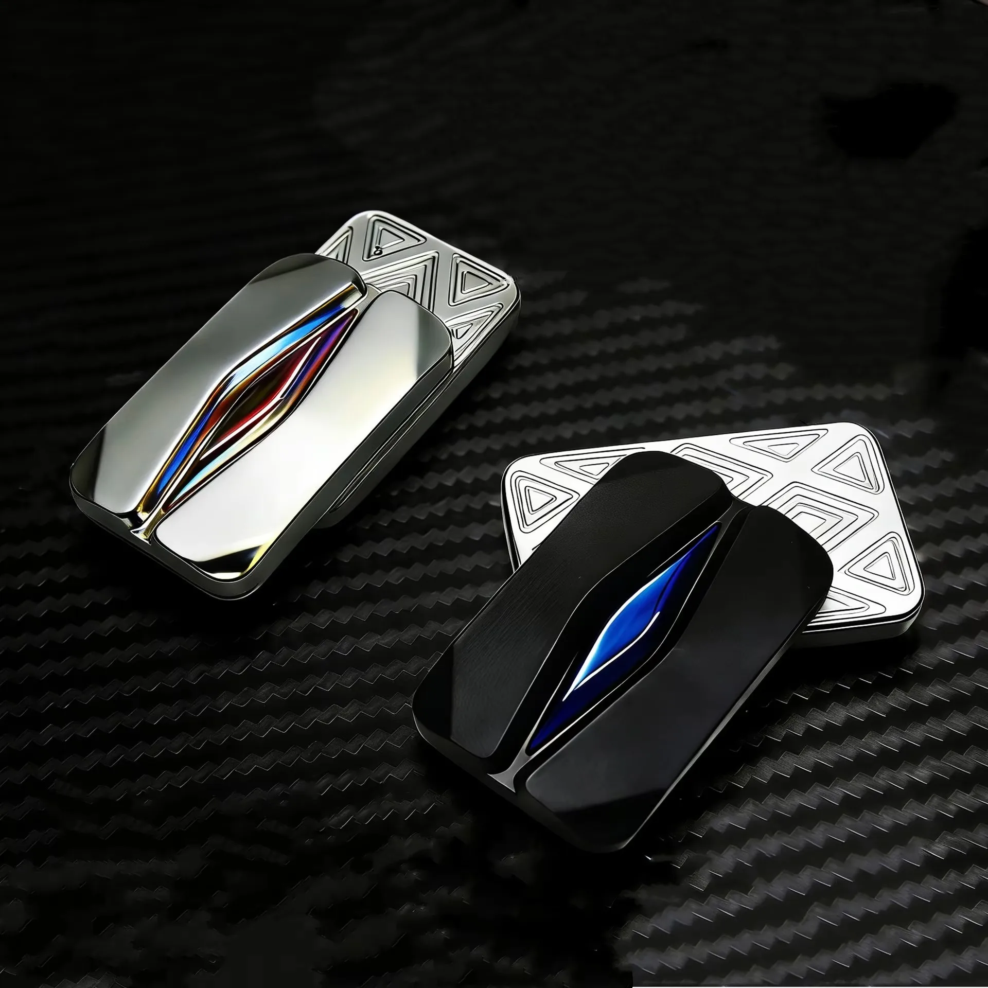 

Metal EDC Fidget Slider Cool Portable Fingertip Push Toy Stress Relief Desk Toy for Adults ADHD Anxiety Relief Office Gift
