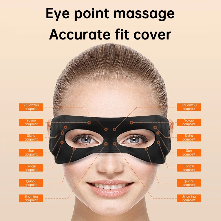 منتجات جديدة رائجة البيع مدلك العين الاهتزاز الإجهاد الإغاثة مرئية ضغط الحرارة العلامة الخاصة مدلك العين Ems الشحن السريع