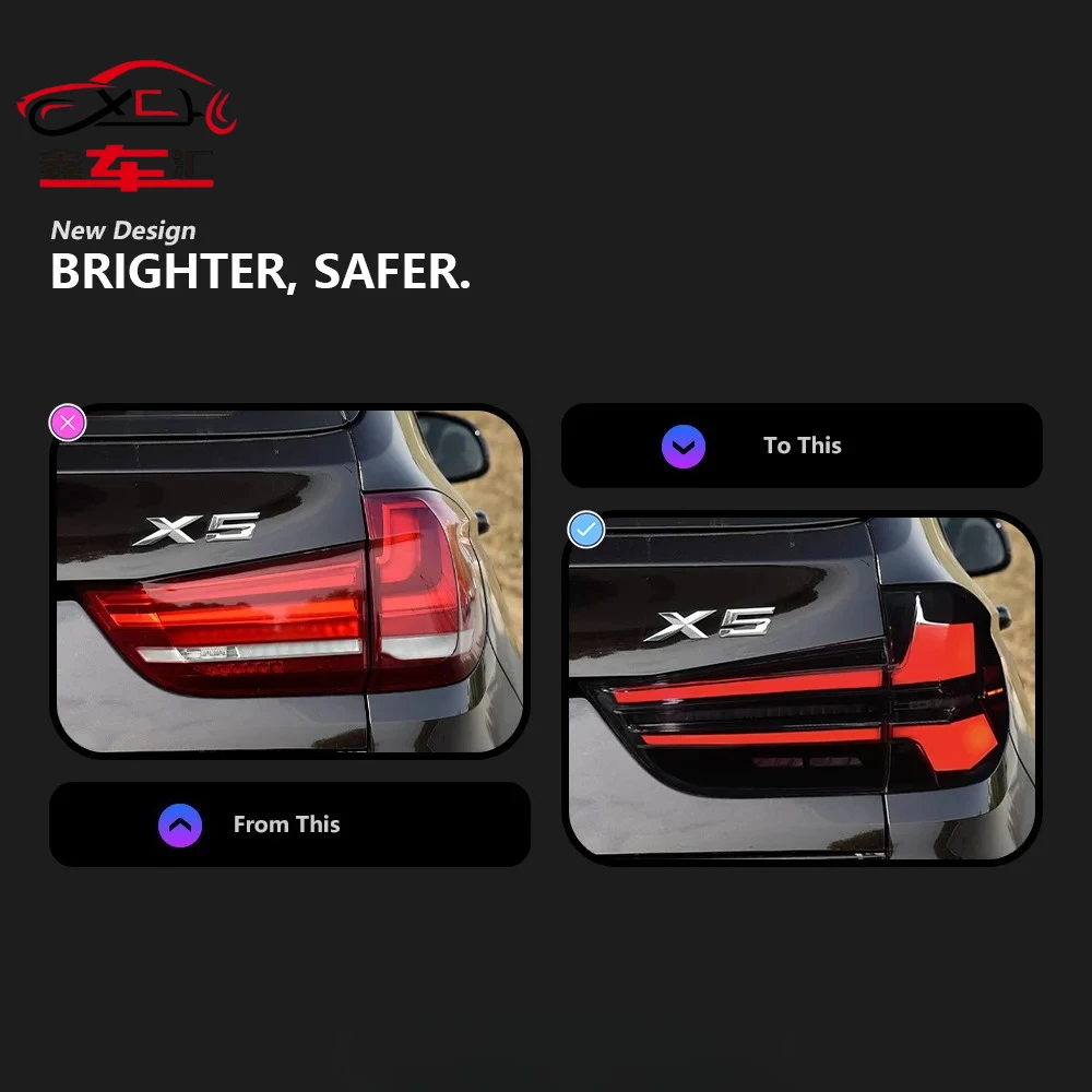 

Auto Parts For BMW X5 F15 Taillight 2014-2018 Upgrade 2023 type Steering signal Brake reversing light Car Accesorios Modified