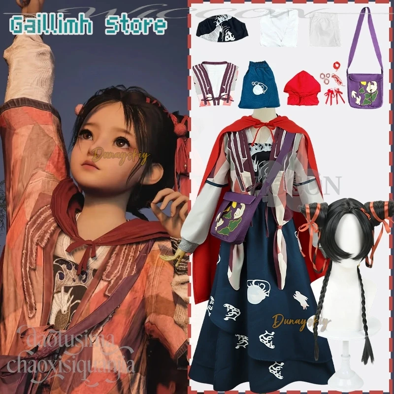 

Zhou Hongxian Ruby Косплей Аниме Игра Where Winds Meet 코스프레 의상 Kawaii Китайские стили Традиционное платье Hanfu Симпатичная сумка Лолита