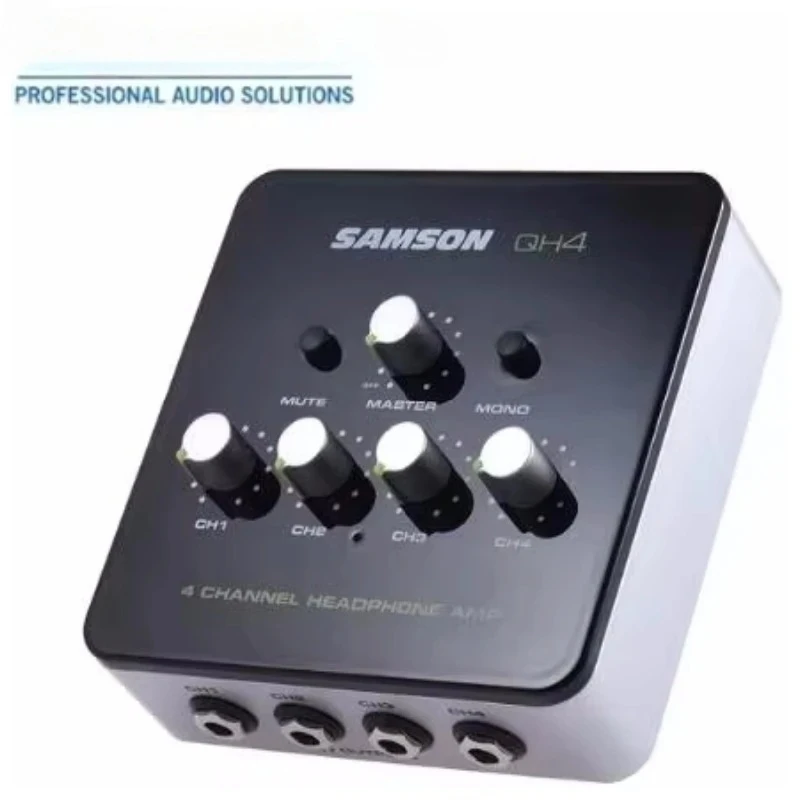 

Ultra-compact 4-Channel Mini Audio Stereo DJ Monitoring Headphone Amplifier Amp for studio QH4