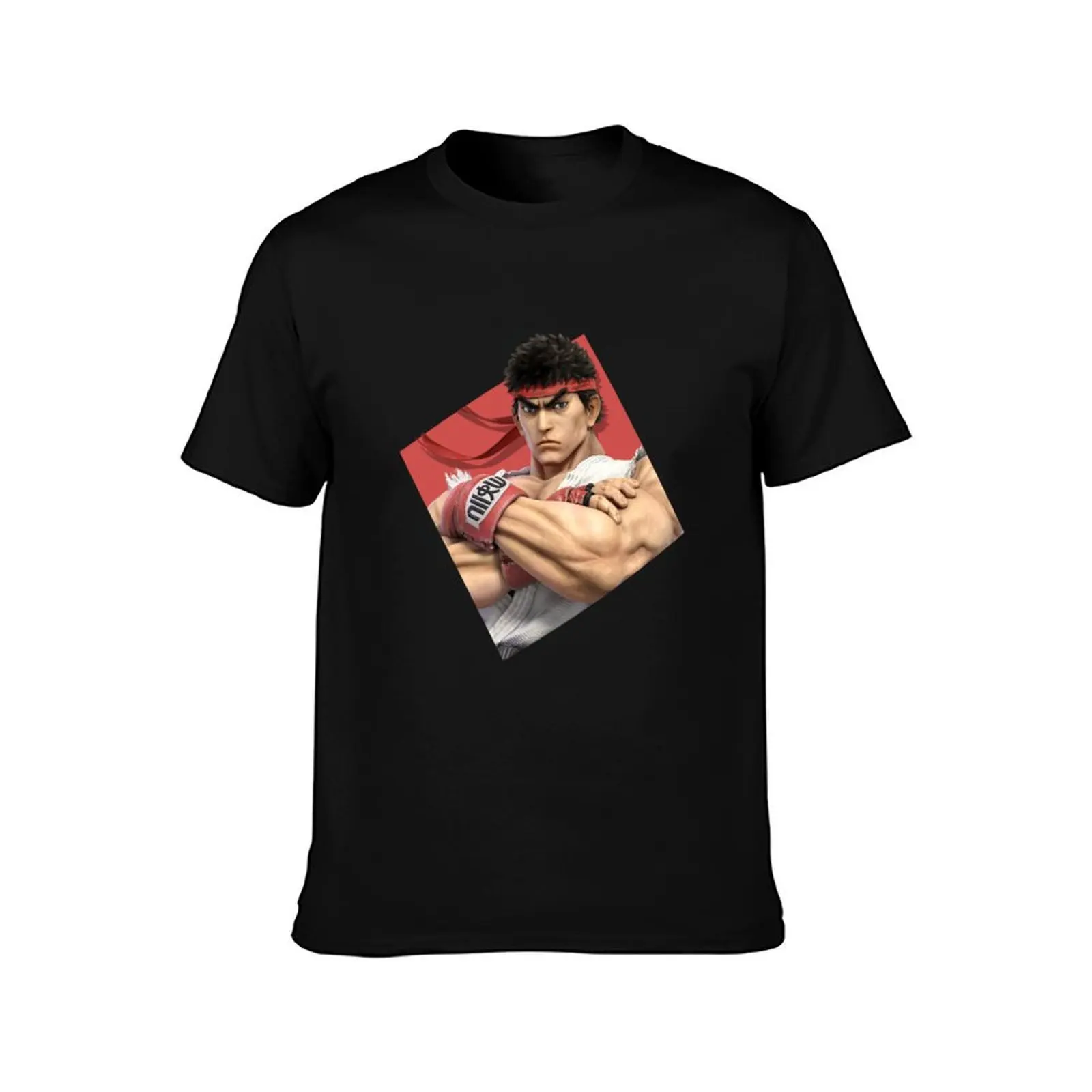Smash Bros. Ultimate Ryu Diamond Icon T-Shirt Big Size Short Sleeve Casual Top T-Shirt