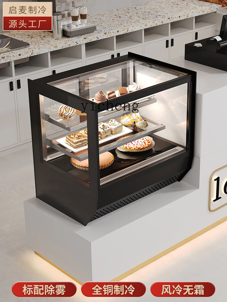 Tqh Dessert Refrigerated Cabinet Small Cake Show Case Air-Cooled Dessert Mousse Milk Tea Western Point Fruit Cooked Food