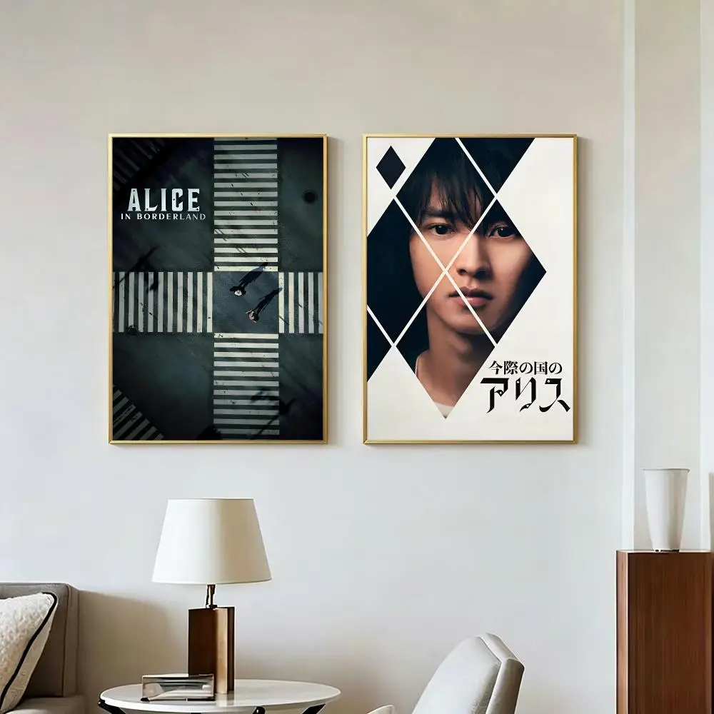 Thriller Alice in Borderland Poster Peel And Stick Wall Art Self Adhesive PP Waterproof Wall Decor Living Room Bedroom Gift