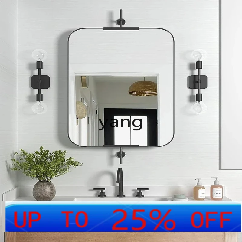 

LH simple modern bathroom full-body mirror electroplated high-end hotel homestay wall-mounted makeup mirror