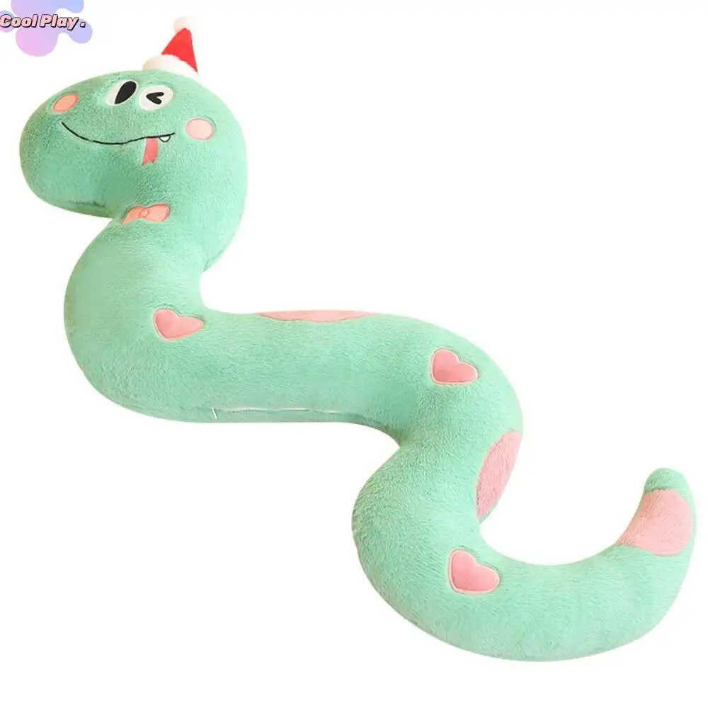 Plush Year of The Snake Plush Toy Little Snake Wrap Around Arm Snake Stuffed Plush Doll Cute Comfort Green Snake Animal Doll