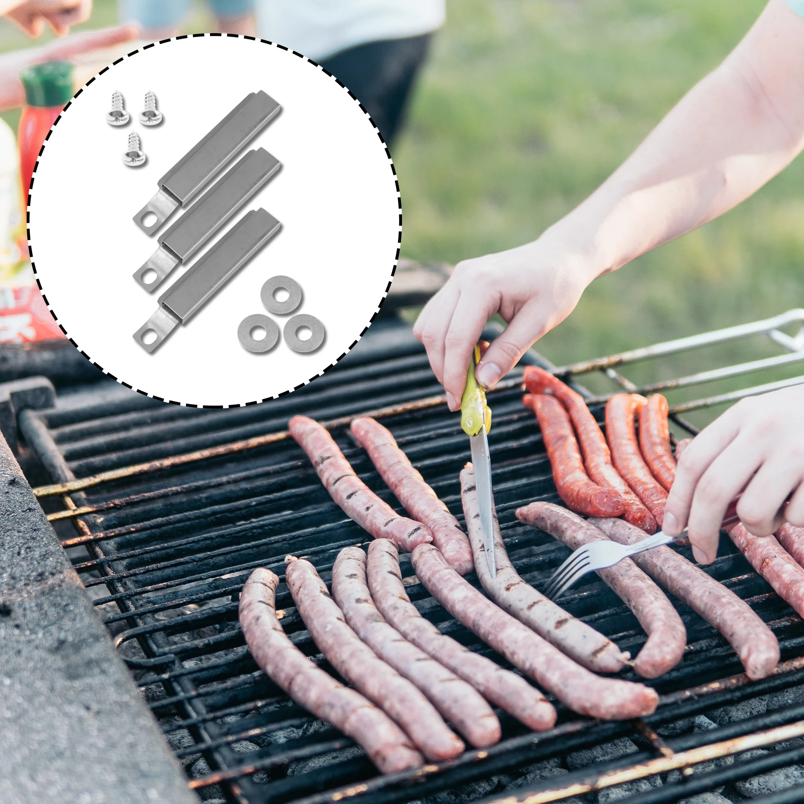

Telescopic Stainless Steel Burner Channel for Gas BBQ Grills 127mm 220mm Tube Replacement Accessories Camping Hiking