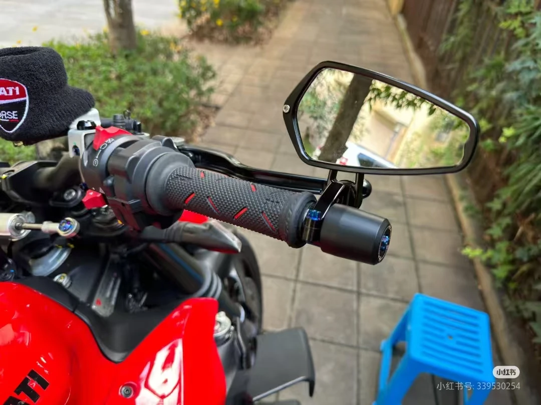 مناسبة ل MT-07 MT 07 دراجة نارية مرآة الرؤية الخلفية CNC المقود مرآة الرؤية الخلفية الملحقات دراجة نارية عالمية #2