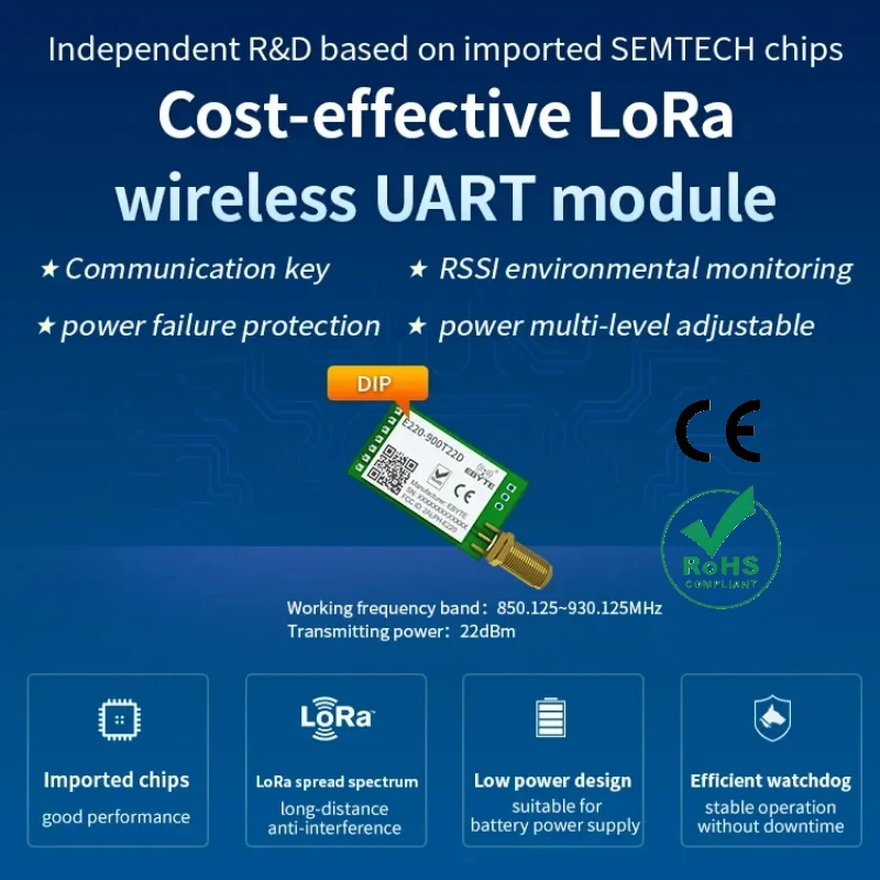 10pcs-lot-llcc68-lora-868mhz-915mhz-wireless-module-22dbm-long-range-5km-e220-900t22d-sma-k-uart-rssi-transmitter-receiver-dip