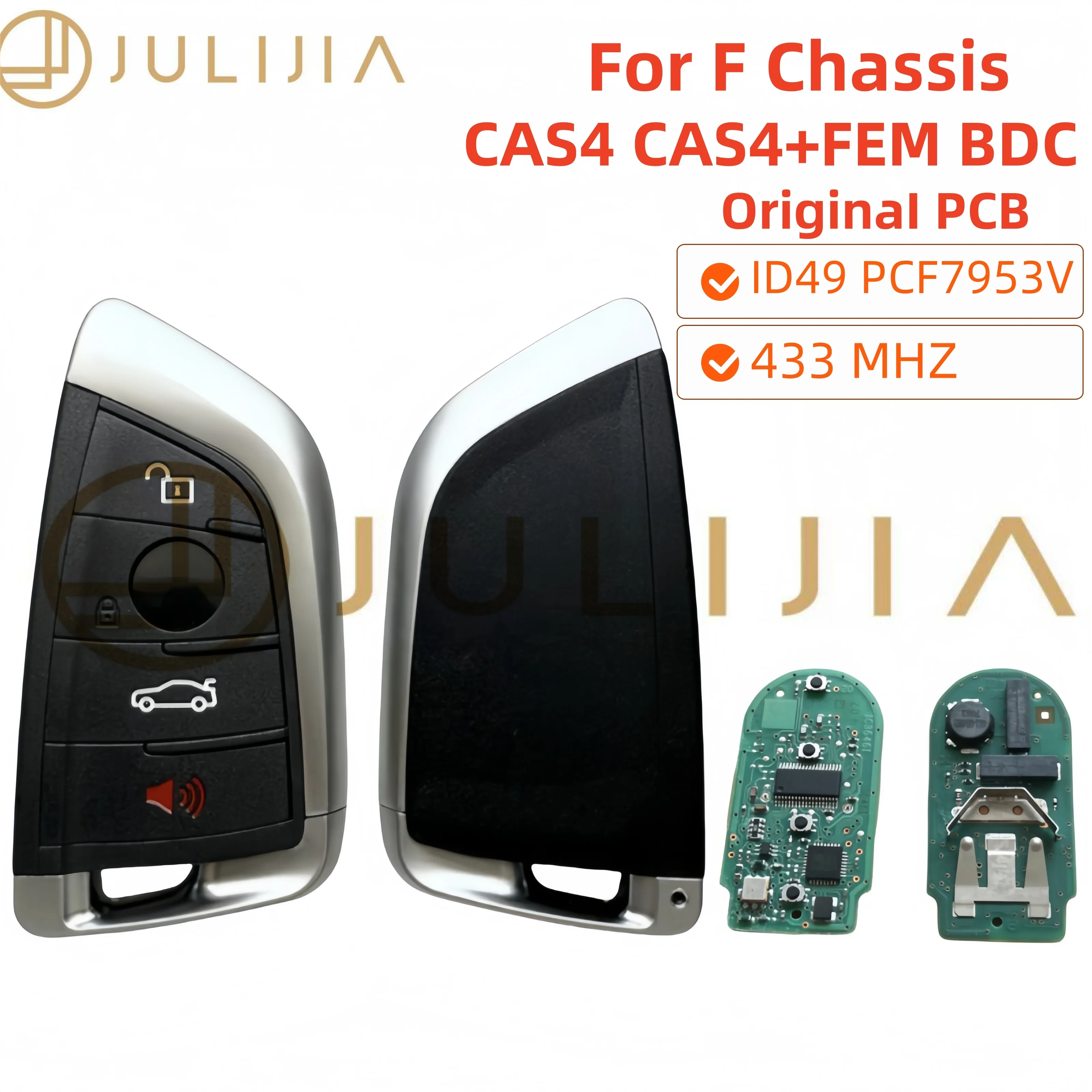 ID49 PCF7953V Chip Original PCB 433.9MHz Proximity Support CAS4 CAS4+ FEM BDC Car Remote Key For BMW 3 5 7 X3 X5 X6 M2 M3 M4