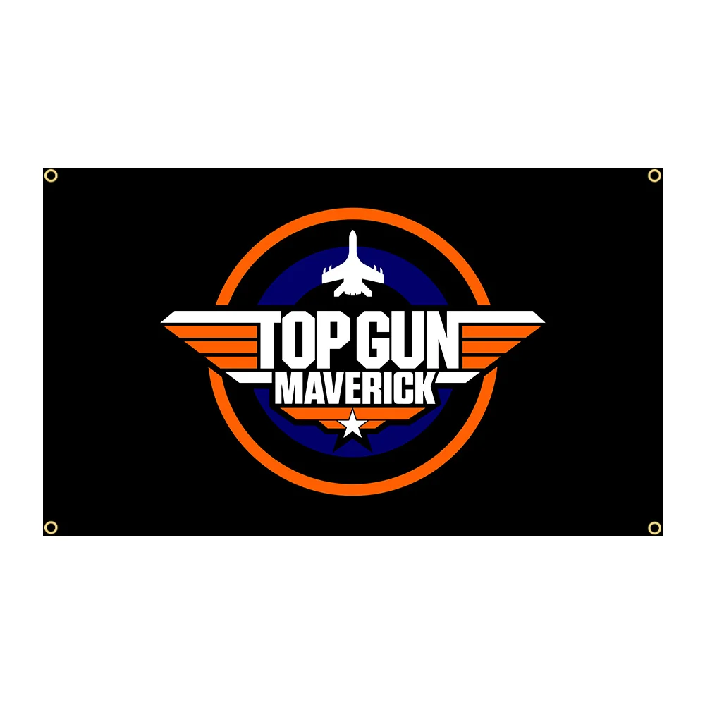 90x150cm Top Guns Flag Polyester Printed Naval Pilot Banner Home or Outdoor For Decoration