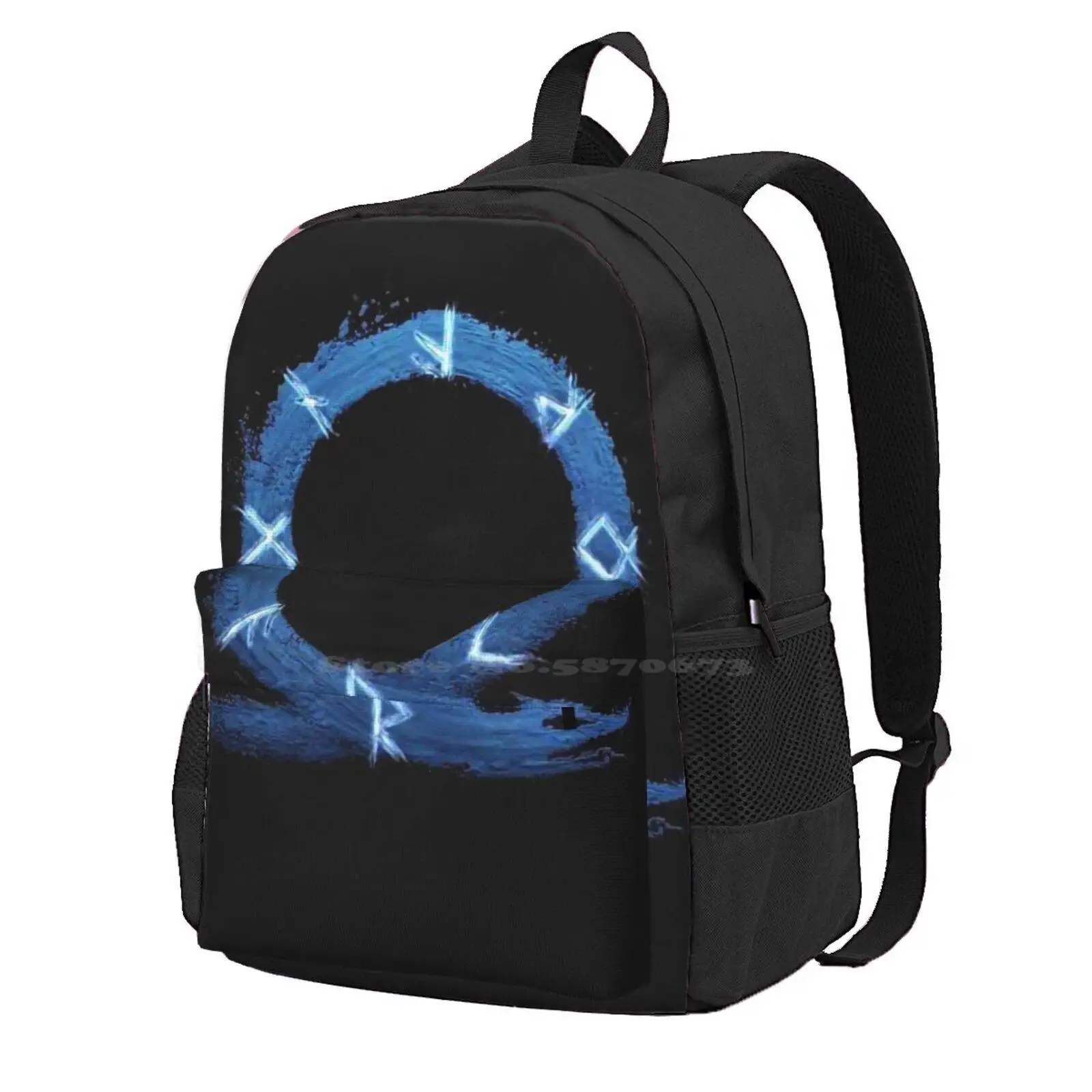 God Of War Ragnarok Hd Logo Hot Sale Schoolbag Backpack Fashion Bags Gow God Of War Ragnarok Kratos 3 Logo Emblem Nordic Gaming