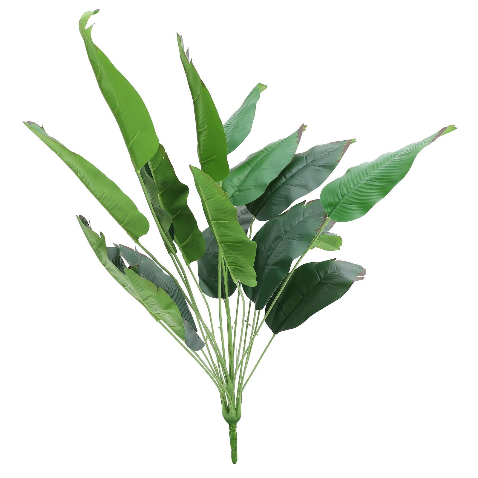 Simulated Bird of Paradise Leaves Indoor Plants Faux Leaf for Decor Artificial Layout DIY Fake Silk Cloth Pvc Party Favor