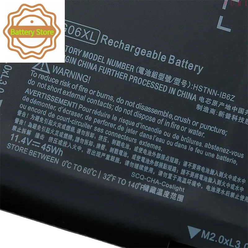 BG06XL Laptop battery For HP EliteBook 1040 G3 (P4P90PT) Series HSTNN-IB6Z HSTNN-Q99C 804175-1B1 804175-181 804175-1C1