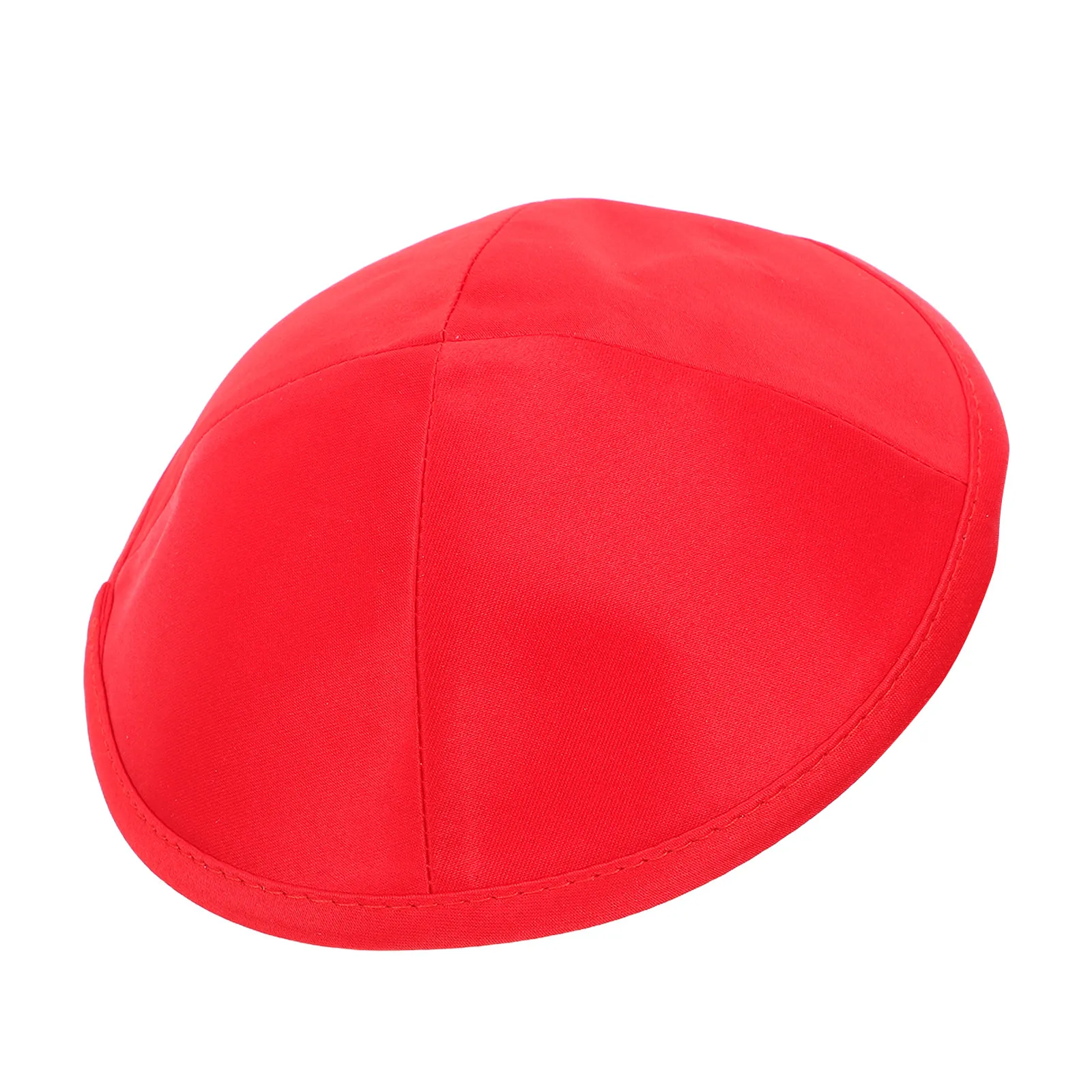 Handcrafted Red Jewish Worship Cap Men's Traditional Kippah for Prayer Synagogue Ceremonies Wedding Judaica Headwear Religious