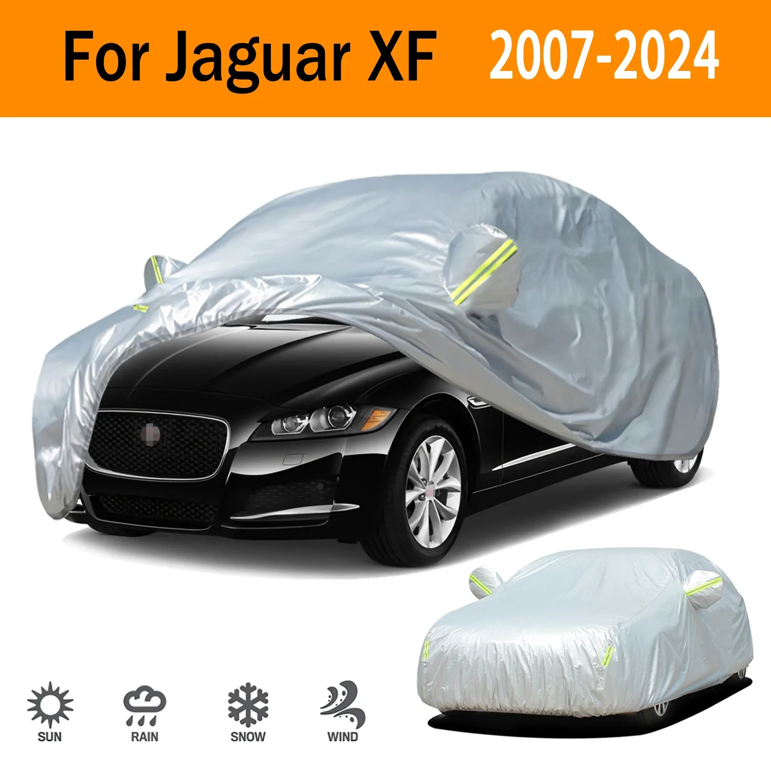 

For Jaguar XF Outdoor Protection Full Car Covers Snow Cover Sunshade Waterproof Dustproof Exterior Car accessories