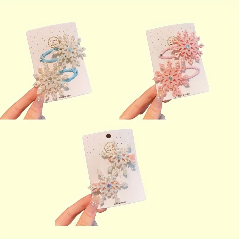 

1pcs/set New Princess Snowflake Girls Hairpins Lovely Children Headwear Hairgrip Hair Clips Barrettes Hair Accessories