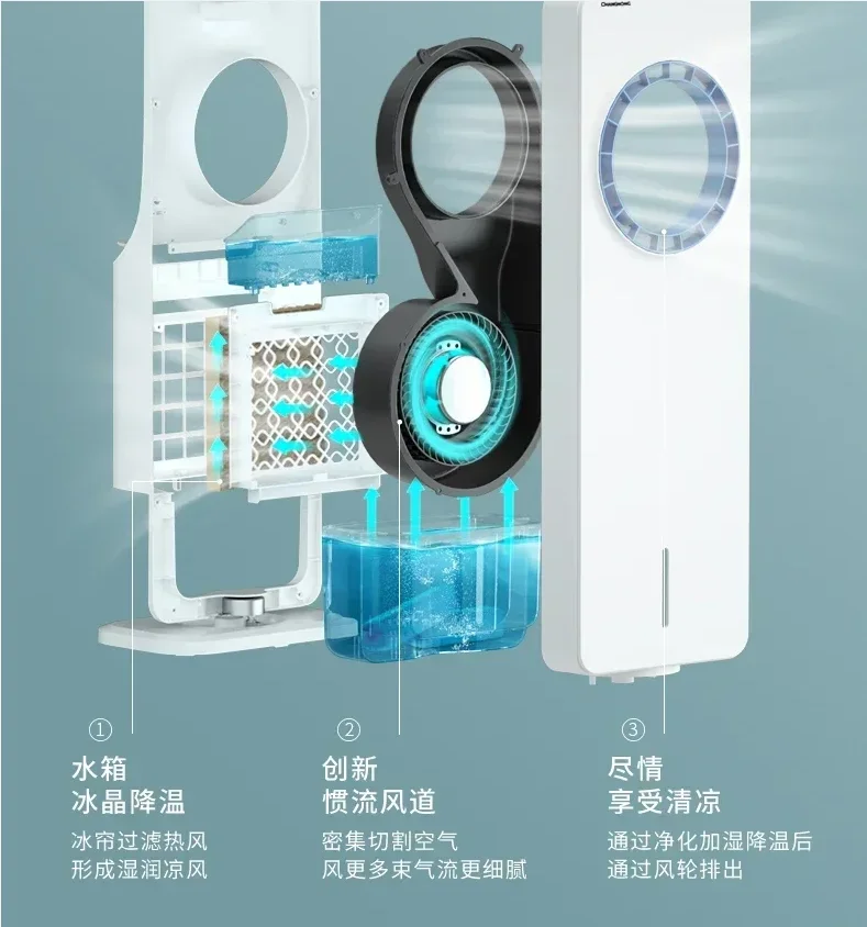 220V Conditioning Bedroom Home Cooler Cold Conditioner 220v Room Household Small Fan Desktop Floor Air Conditioners AG