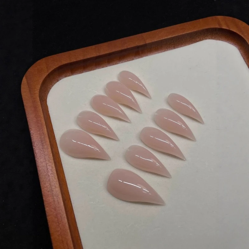 Uñas postizas góticas cortas en forma de garra de gato, hechas a mano, únicas para Halloween, para mujeres y niñas 5