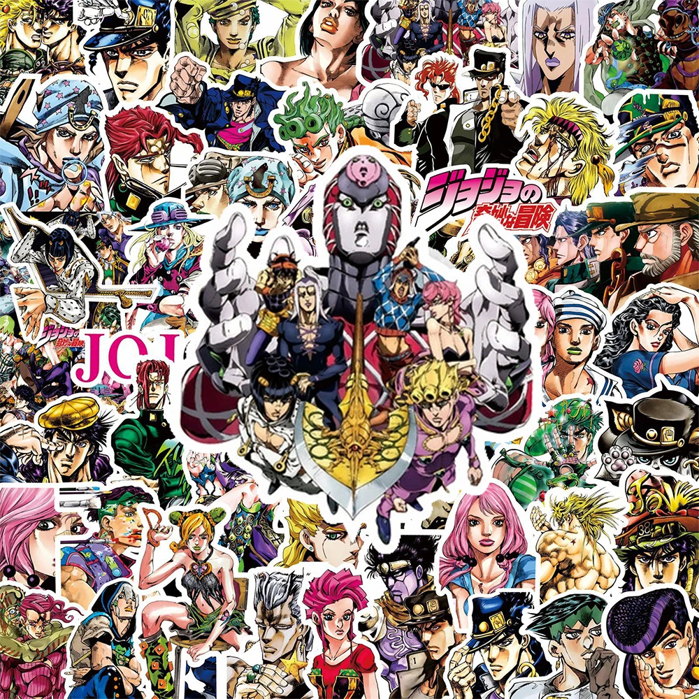 10/30/80 Stück Anime JoJos Bizarre Adventure Coole Kujo Jotaro Aufkleber Cartoon Graffiti Aufkleber DIY Scrapbook Laptop Manga Sticker Spielzeug – Detail 3