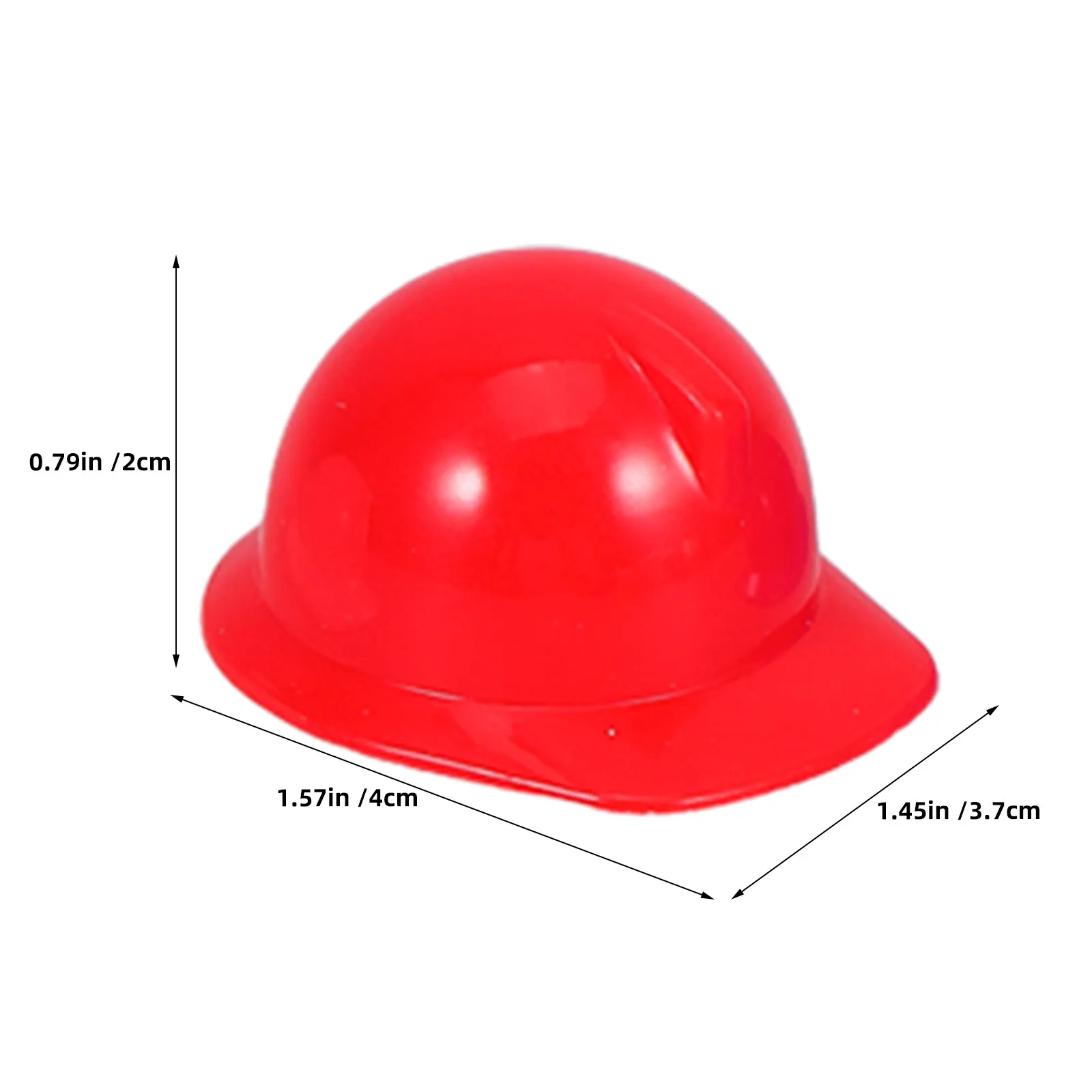60Pcs Miniature Safety Hats Plastic Construction Hard Hats for Birthday Party Decoration Bottle Toppers Crafts Supplies