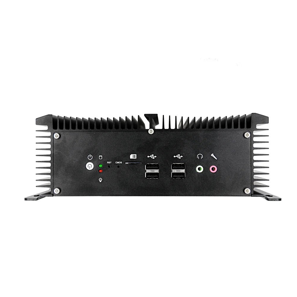 Compact Rugged Fanless Industrial Embedded PC I7 8550U 8650U X86 Win Linux Server 24V Vehicle  Dual NIC 4G WiFi GPIO RS485 RTS