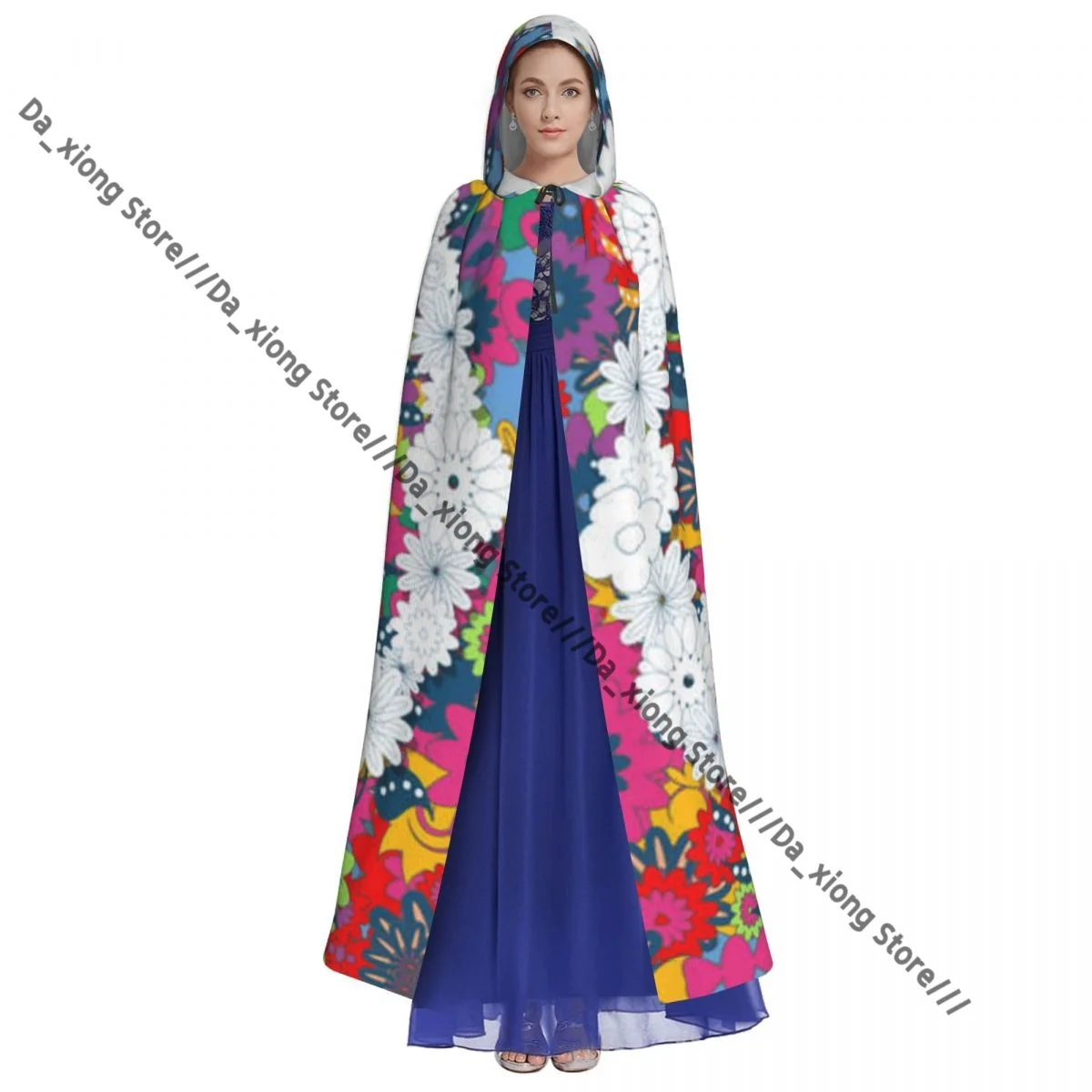 للجنسين هالوين عباءة علامة السلام كيب مقنعين القرون الوسطى زي الساحرة ويكا مصاص دماء #3