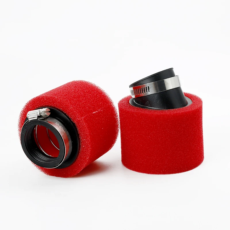 32mm 35mm 38mm 42mm 45mm 48mm Elbow Neck Foam Black And Red Foam Air Filter For Sponge Cleaner Moped Mud Pit Bike Motorcycle