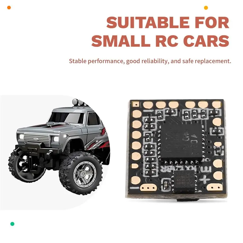 【NEW USER EXCLUSIVE】Micro ESC Built-In Light Receiver For Mini Scale RC Models- Works Cars, Tank, Boat, Motorcycle, Supports Mul