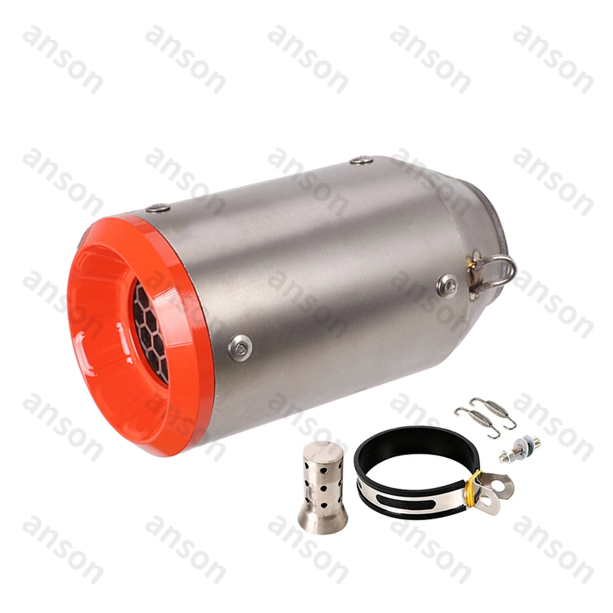 AR العادم الخمار الانزلاق على ZX6R نينجا 500 جروم 125 Z900 العادم الهروب الخمار الأنابيب تعديل ل 51 مللي متر كاتم الصوت القصير #4